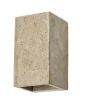 InLight Επιτοίχιο φωτιστικό γκρι από travertine marble 2XG9 D:9 x 16cm 43065