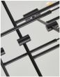 SE21-BL-100-SH1 ADEPT BLACK PENDANT WHITE SHADE+ HOMELIGHTING 77-8295