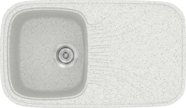 Sanitec Νεροχύτης 315 Classic 82×50 315-01-Granite-White