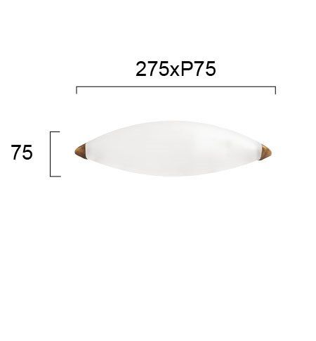 Απλίκα Μπάνιου Γυαλί Σατινάτο/ Δέσιμο Χρώμιο, Μήκος 27,5cm Viokef Drop 422602