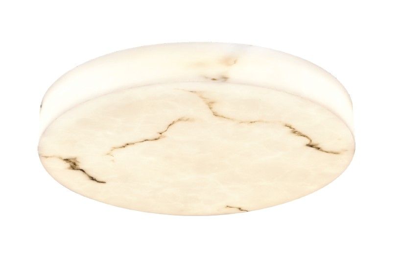 Φωτιστικό οροφής, LED 36W Alabaster & ritine, 3960 lm, 3CCT by switch on base D:40x6cm 42053-C
