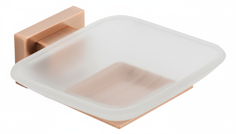 Σαπουνοθήκη Γυαλί Χαλκού Bronze Art Genesis 10G1-51