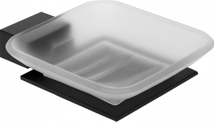 Σαπουνοθήκη Γυαλί Μαύρο Bronze Art Shelfy 10V1-MM