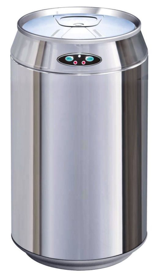Αυτόματος Κάδος / Χαρτοδοχείο με φωτοκύτταρο Inox Trendy Bear 12lt Χρωμέ Ø24*48,4cm EAD100512