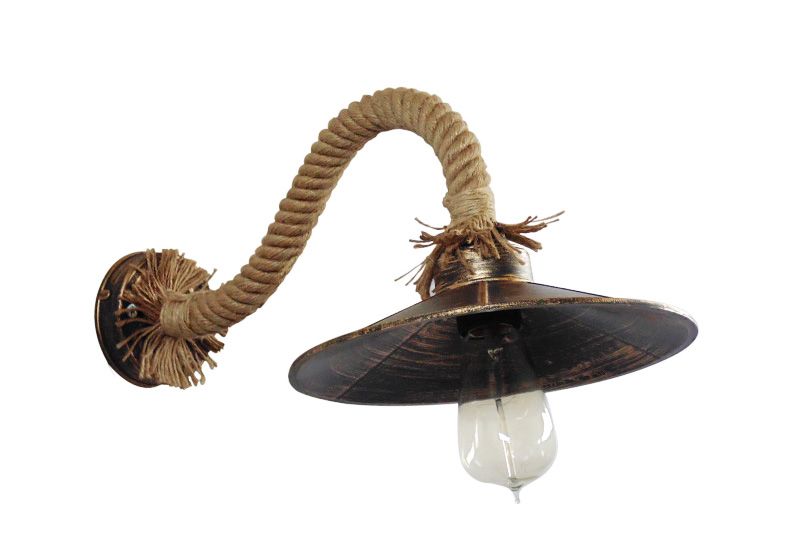 Φωτιστικό επιτοίχιο UT-150AP ROPE UT-BRONZE Heronia 31-0522