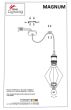 SE21-BR-10-3BL-GR12 MAGNUM FLEX Bronze Metal Pendant Black Metal Grid+ HOMELIGHTING 77-8965