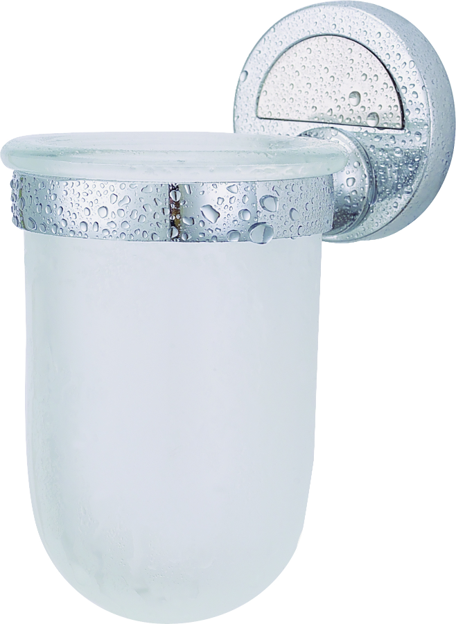 Ποτηροθήκη Γυαλί Χρώμιο Bronze Art Moon 2014-10