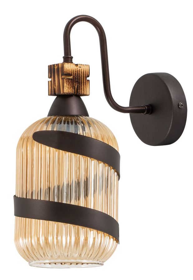 WLA 136 ΗΝ ΑΠΛΙΚΑ ΡΟΥΣΤΙΚ ΜΕ ΛΑΜΑ ΓΥΑΛΙ ΜΕΛΙ 1xΕ-27 40W ARlight 0308258