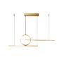 SE LED 100 LUFICET PENDANT GOLD 24W 3CCT 100x6x100cm IP20 2 YEARS WARRANTY A2 HOMELIGHTING 77-50666