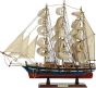 Ξύλινο Παραδοσιακό Καράβι 50 x 10 x 45 (H) cm, Μπλέ - Κόκκινο Lianos 31109