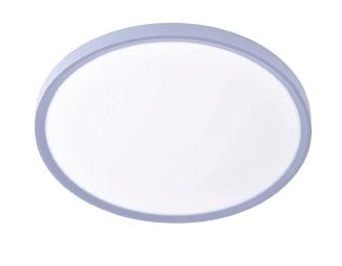 Πλαφονιέρα οροφής LED 40W 3CCT by switch on base σε ασημί απόχρωση D:50x2,5cm 42036-B-Sillver