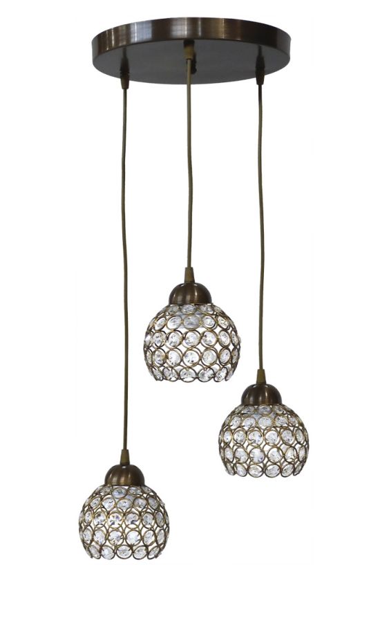 CHRIS 3L PENDEL BR CRYSTAL Heronia 01-0263