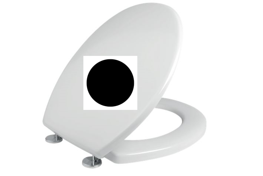 Κάλυμμα Λεκάνης WC Βακελιτικό B.Τ Μαύρο 37x38-43cm Kerafina Όλυμπος-Ιθάκη, Ideal Standard  Μπαχάμα-Μπαχάμα 2000  Elvit 0051-Black 