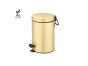 Χαρτοδοχείο 3lt Soft Closιng System Brushed Brass Sanco Waste Bins 90689-AB12 