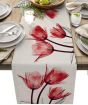 Υφασμάτινο Ράνερ Τραπεζιού 33x178cm Κόκκινες Τουλίπες Etoile MB-1810C