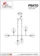 SE 110-6 PRATO PENDANT BRASS GOLD WITH 6 OPAL GLASSES Φ15 Γ4 HOMELIGHTING 77-4491