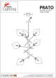 SE 110-7 PRATO PENDANT BRASS GOLD WITH 7 OPAL GLASSES Φ15 Γ4 HOMELIGHTING 77-4492