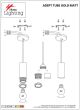 SE21-GM-4-BL3-GL3 ADEPT TUBE Gold Matt Pendant White Glass+ HOMELIGHTING 77-8654