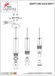 SE21-GM-5-BL6 ADEPT TUBE GOLD MATT Gold Matt Pendant+ HOMELIGHTING 77-8679