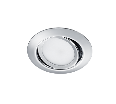 Φωτιστικό Στρογγυλό Χρωμέ Χωνευτό Σποτ 8xH3cm LED 5w 3000K 450lm Trio Lighting Rila 650310106