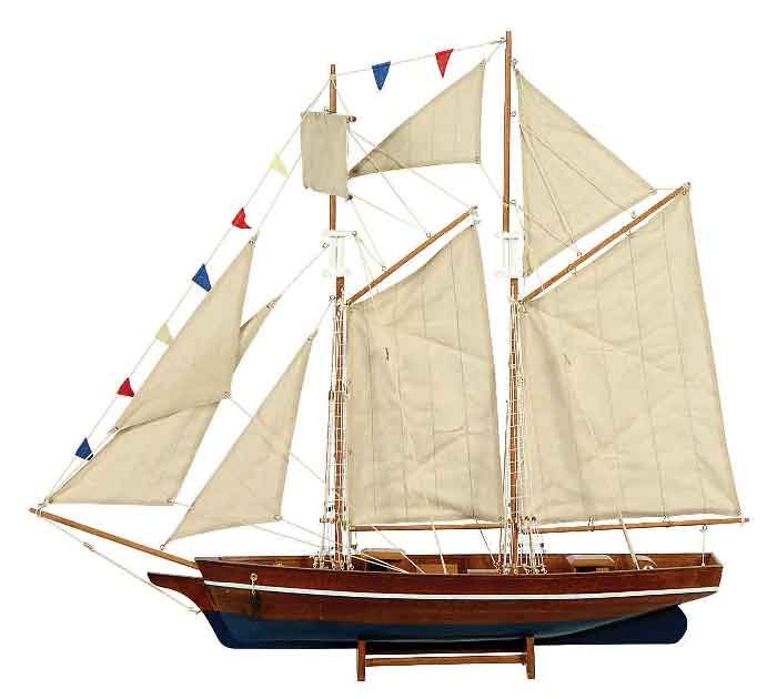 Ξύλινο Παραδοσιακό Καράβι 50 x 9 , 5 x 45 (H) cm Lianos 31096