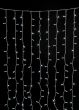 200Led Σταθερή Συμμετρική Κουρτίνα Rubber Με Επέκταση Ip65 Και Μπρίζα Σούκο 200 x 100(h)cm,Λευκό Καλώδιο/ Λευκό (Πάγου) Λαμπάκι (Kelvin: 6.000 - 10.000) Lianos 62301