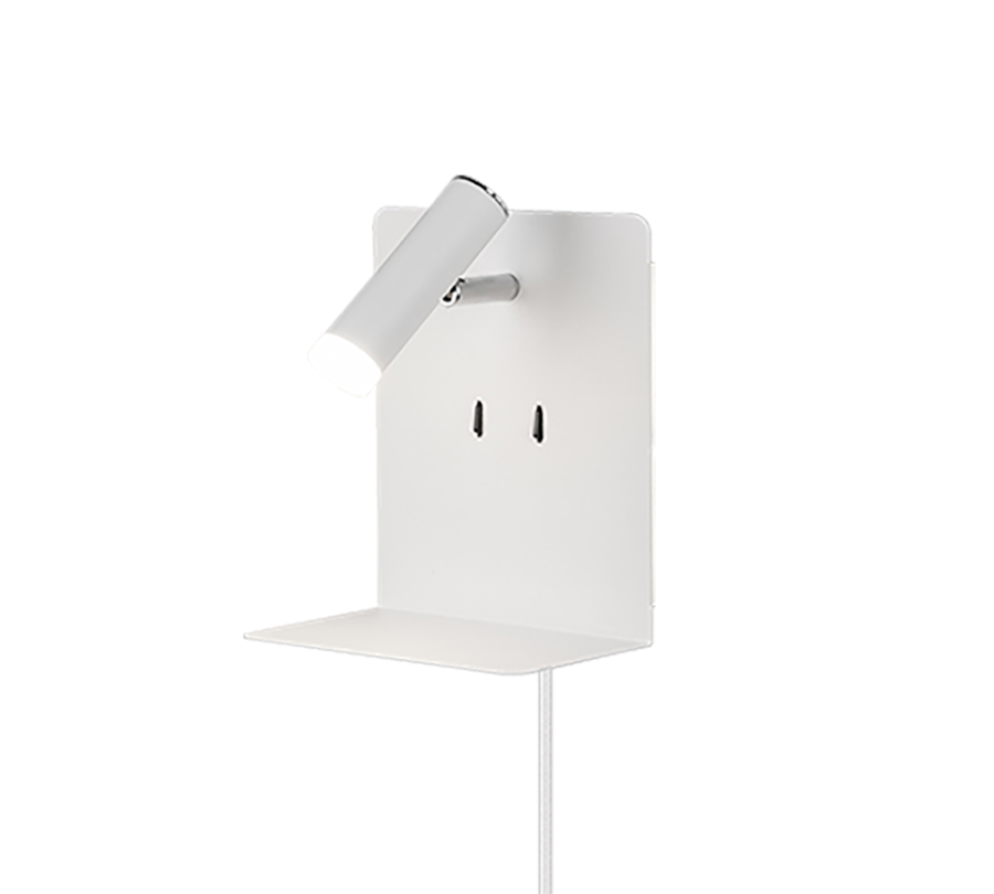 Μοντέρνο Φωτιστικό Τοίχου 16x20cm Λευκό Ματ LED 3w 3000K 220lm Trio Lighting Element 222570231