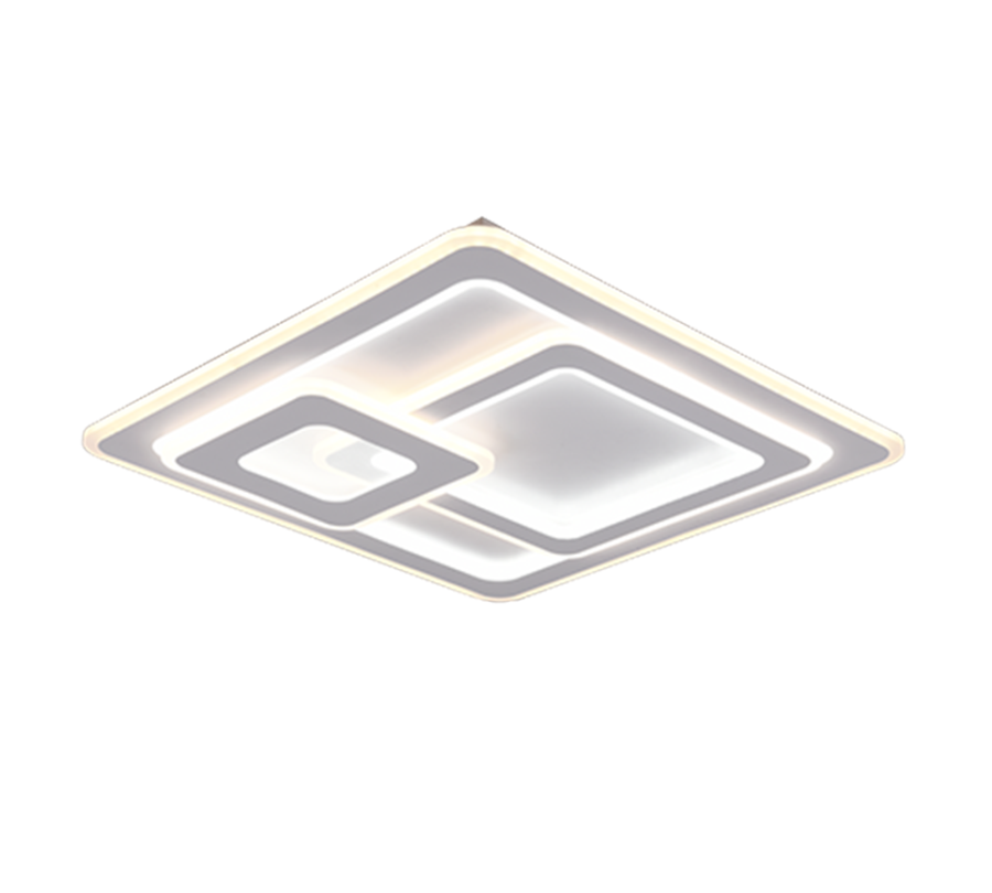 Πλαφονιέρα Οροφής Λευκή Ματ 51xH7cm LED 76w 2700-6000K 9250lm Remote Control Trio Lighting Mita 629219331