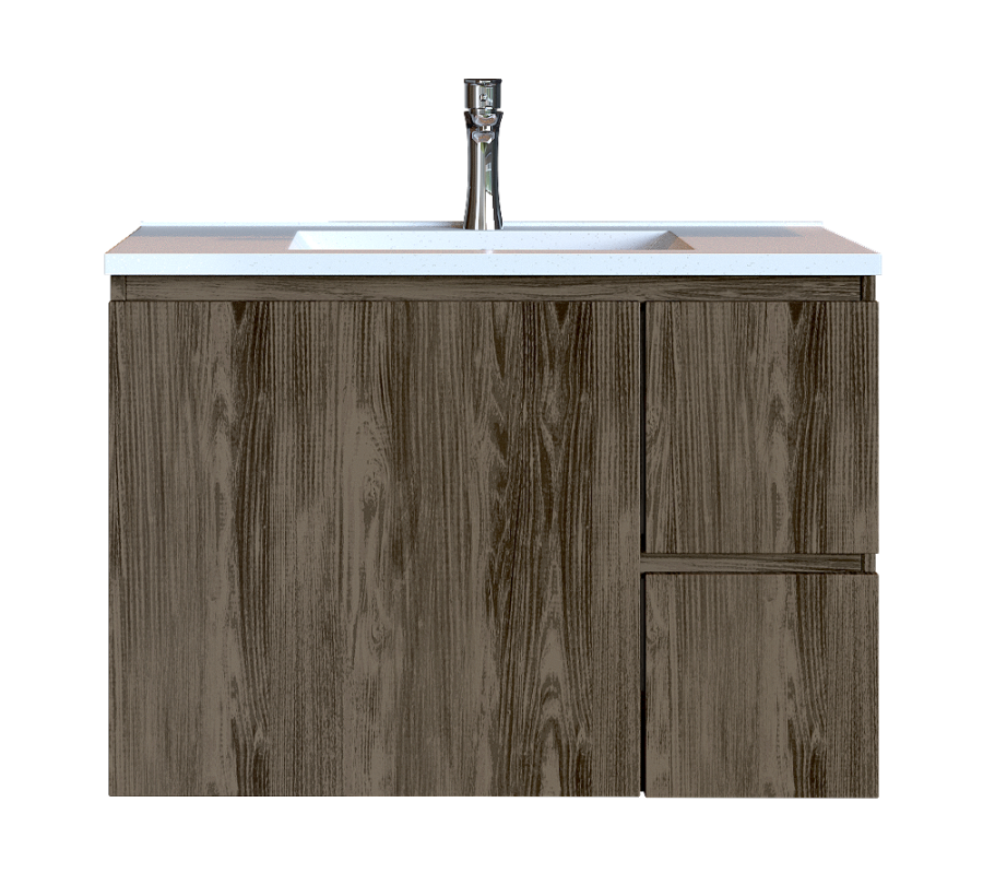 Έπιπλο Μπάνιου 90 εκ. με Νιπτήρα Χρώμα Anziano Grey Sanitec Alba C 90