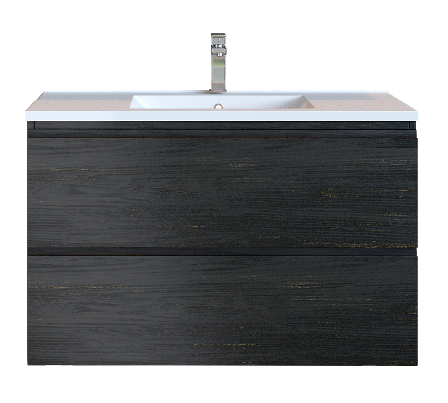 Έπιπλο Μπάνιου 80 εκ. με Νιπτήρα Χρώμα Pine Dark Sanitec Alba D 80