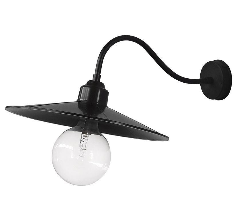 Φωτιστικό επιτοίχιο  AS-180AP 1L  BLACK Heronia 31-0978