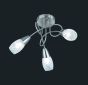 Πλαφονιέρα Οροφής 47xH25cm 3xE14 Μέταλλο Nickel Mat Trio Lighting Colmar R60023007