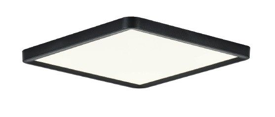 InLight Πλαφονιέρα οροφής LED 40W 3CCT by switch on base από μαύρο μέταλλο D:50cm 42045-Black