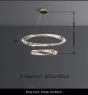 SE LED 60+80 OVELA ROSE GOLD Φ60+80cm 3CCT REMOTE CONTROL 2 YEARS WARRANTY HOMELIGHTING 77-51194
