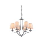 C119-6 ETNA PENDANT LAMP GREY PATINA&WHITE SHADE 1E1 HOMELIGHTING 77-3662