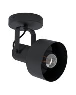Eglo Casibare Μονό Σποτ με Ντουί E27 σε Μαύρο Χρώμα 99517