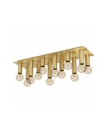 Eglo Marzeno Μοντέρνα Μεταλλική Πλαφονιέρα Οροφής με Ντουί E27 σε Μπρούτζινο χρώμα 93cm 39961