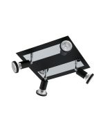 Eglo Sarria Σποτ με 4 Φώτα και Ντουί GU10 σε Μαύρο Χρώμα 94966