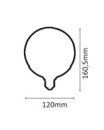 InLight E27 LED G120 18,5watt 4000K Φυσικό Λευκό 7.27.18.14.2