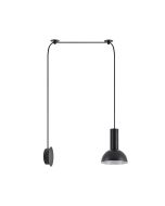SE21-BL-4-NM1W-MS3 ADEPT TUBE Black Matt Wall Lamp Black Metal Shade+ HOMELIGHTING 77-8817