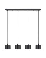 SE21-BL-B10-4BL-MS1 ADEPT PENDANT Black Metal Shade+ HOMELIGHTING 77-9040
