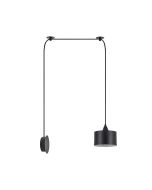 SE21-BL-B10-BL1W ADEPT PENDANT Black Metal Shade Lamp+ HOMELIGHTING 77-9035