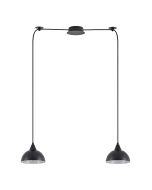 SE21-BL-B10-BL2-MS3 ADEPT PENDANT Black Metal Shade + HOMELIGHTING 77-9052