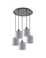 SE21-BL-B10-BL5-SH2 ADEPT PENDANT Grey Shade Pendant+ HOMELIGHTING 77-9028