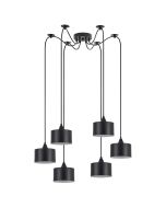 SE21-BL-B10-BL6-MS1 ADEPT PENDANT Black Metal Shade+ HOMELIGHTING 77-9041