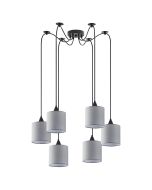SE21-BL-B10-BL6-SH2 ADEPT PENDANT Grey Shade Pendant + HOMELIGHTING 77-9025