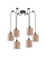 SE21-BL-B10-BL6-SH3 ADEPT PENDANT Brown Shade Pendant+ HOMELIGHTING 77-9026