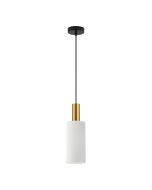SE21-GM-4-GL3 ADEPT TUBE Gold Matt Pendant White Glass+ HOMELIGHTING 77-8652