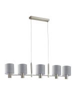 SE21-NM-120-SH1 ADEPT NICKEL MATT PENDANT GREY SHADE+ HOMELIGHTING 77-8291