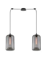 SE21-SM-19-30-BL2+ FEINT Smoked Glass Pendant+ HOMELIGHTING 77-8788